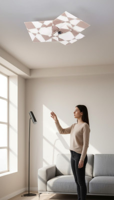 Lustre en cristal élégant, élégant lustre suspendu au plafond lustre lampe