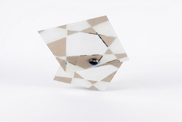 Lustre de plafond design moderne de luxe, suspension de plafond, lustre, 2x lampe, luminaire.