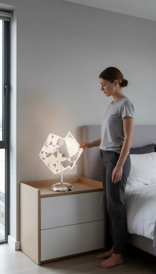 Lampe de table élégante, moderne, lustre en cristal gris Lampe de table nouvelle