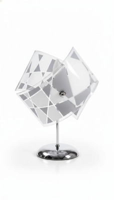 Lampe de table élégante, moderne, lustre en cristal gris Lampe de table nouvelle