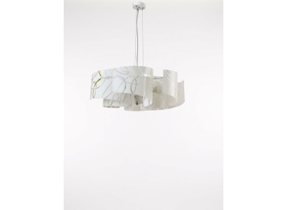Lustre élégant Moderne Blanc Lumière Suspendue avec 6x Lampes