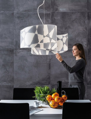 Lustre de plafond élégant Lustre suspendu moderne de cuisine 2x lampes design