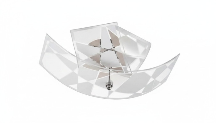 Lustre de luxe Lustre en cristal 2x lampe Lampe blanche moderne nouvelle