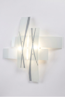 Applique murale design en blanc, applique murale légère, lampe d'éclairage mural