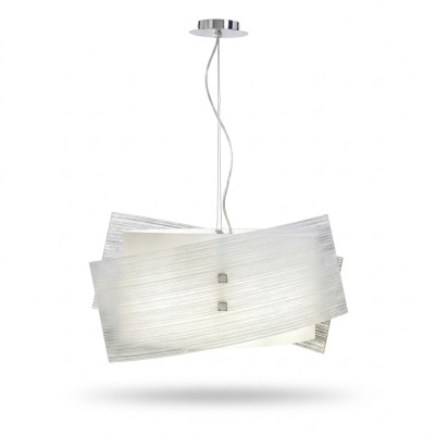 Moderne lustre blanc avec 2x lampes élégant plafonnier