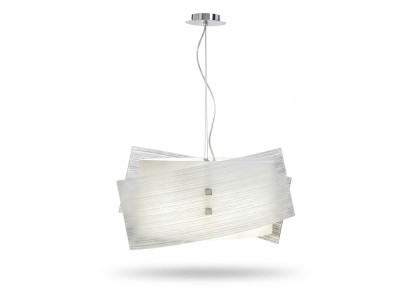 Moderne lustre blanc avec 2x lampes élégant plafonnier