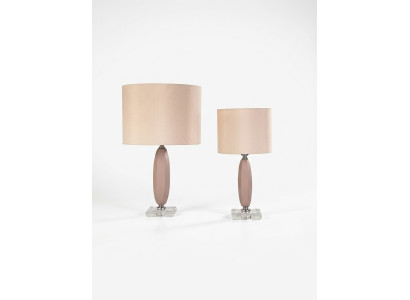 Lampe de table, lampe de bureau, lampe de bureau classique en cristal beige