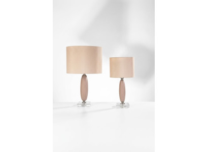 Lampe de table beige Lustre en cristal Lampe de table classique neuve