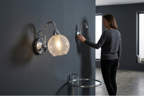 Murale argentée classique lustre Luxe Designer lampe