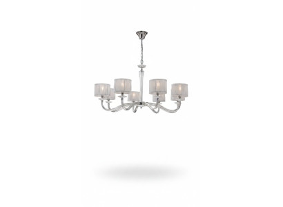 Lustre classique luxueux blanc Lustre Plafonnier Chandelier