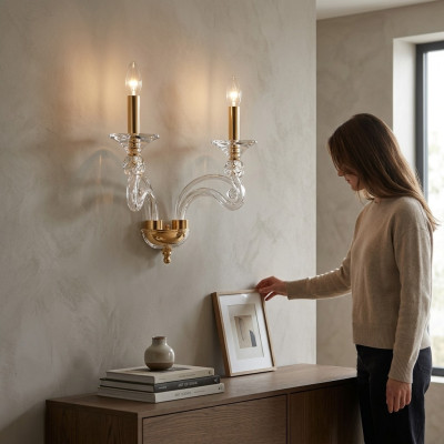 Applique murale design lampe murale de luxe lampe suspendue Cristal nouvelle