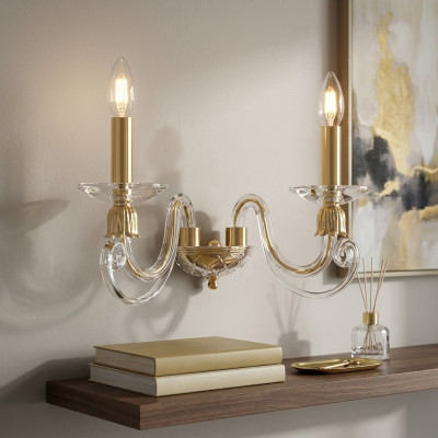 Applique murale classique Lustre Lampe murale Luminaire Cristal