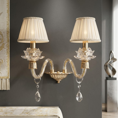 Lampe murale élégante Lampe murale classique en or lustre luxueux
