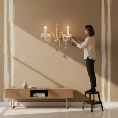 Applique murale lampe murale lampe murale classique lustre mural double lampe murale nouvelle