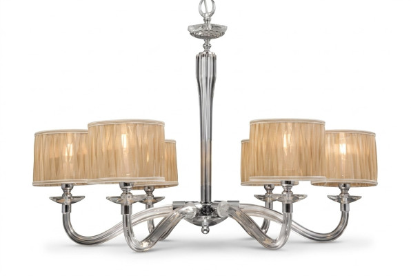 Lustre de plafond de lampes de suspension luxueux chandelier beige Lumière de plafond moderne nouvelle
