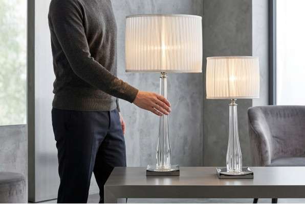 Luxueuse lampe de chevet classique Lampe de table Blanche Éclairage de table neuf