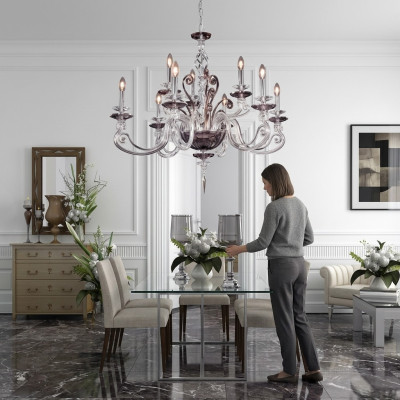 Lustre Lustre en cristal Lampe Plafonnier Luminaire Suspension Lampe nouvelle