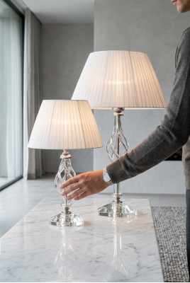 Lampe de table antique lampe de table en cristal antique lampe de table blanche nouvelle