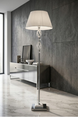 Lampe de sol en cristal lampadaire de luxe lampes lampadaire blanc