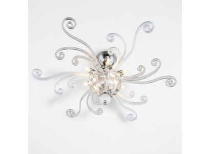 Lustre de plafond de luxe blanc Lustre Lampe de plafond Luminaires de cristal