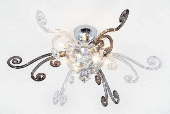 Lustre lustre de plafond de lustre de plafond de lustre de plafond de luxe en cristal de lampadaire.