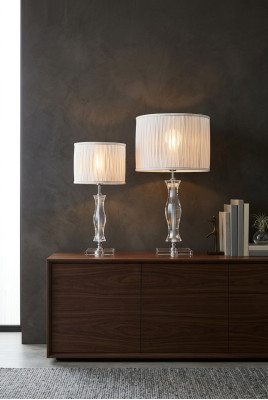 Luminaire Lampe en cristal Lampe de table Blanche Lampadaire Table de chevet neuve Bureau