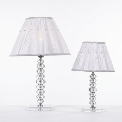 Lampe de table Lampe de table blanche Lustre en cristal Lampes modernes nouvelles