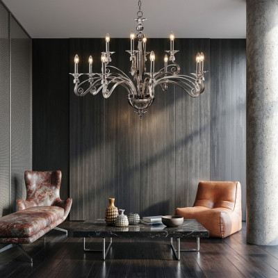 Lustre Plafonnier Luxueux lustre en cristal suspension