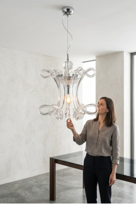 Lustre de plafond de luxe Lustre Lustre Lampe de plafond Lustre Lampe en cristal