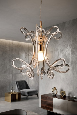 Lustre de plafond de luxe, lustre, lampe de plafond, lustre en cristal, lampe.