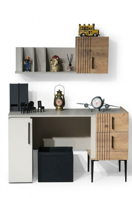 Mobilier de bureau élégant Ensemble complet Étagère Bureau Bois de haute qualité neuf
