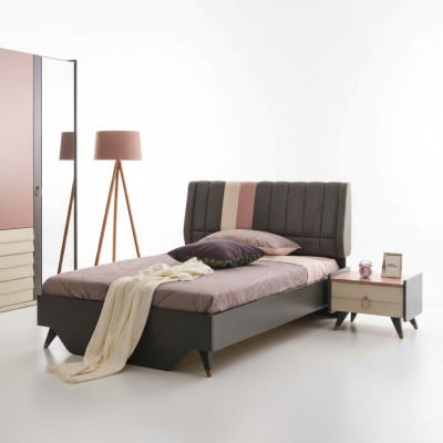 Table de chevet de luxe pour chambre à coucher Lits Lit Ensemble complet Mobilier de design