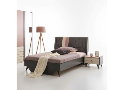 Table de chevet de luxe pour chambre à coucher Lits Lit Ensemble complet Mobilier de design