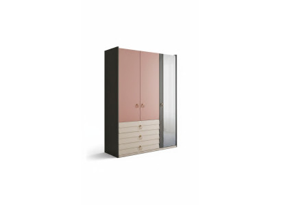 Armoire moderne Armoire de luxe Armoires en bois Chambre à coucher en verre nouvel