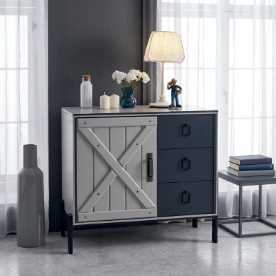 Armoire de haute commode de design moderne en bois Nouvelle commode de tiroirs de commode Armoire de haute commode