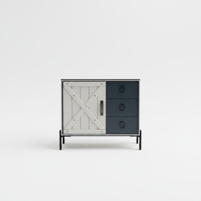 Armoire de haute commode de design moderne en bois Nouvelle commode de tiroirs de commode Armoire de haute commode