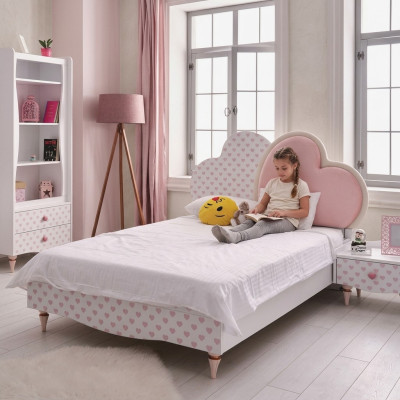 Lits de luxe Lit d'enfants Chambre d'enfants Lit Lit d'enfants Meubles Bois Blanc neuf