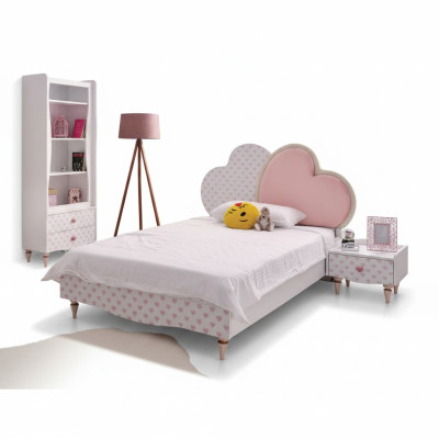 Lits de luxe Lit d'enfants Chambre d'enfants Lit Lit d'enfants Meubles Bois Blanc neuf