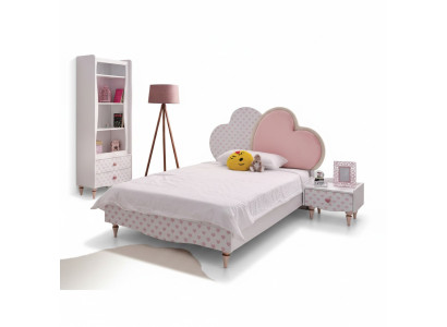 Lits de luxe Lit d'enfants Chambre d'enfants Lit Lit d'enfants Meubles Bois Blanc neuf