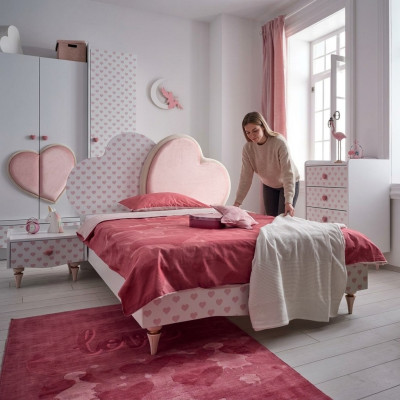 Lits modernes Lit enfant Chambre d'enfant Lit Lit d'enfant Meubles Bois Blanc neuf