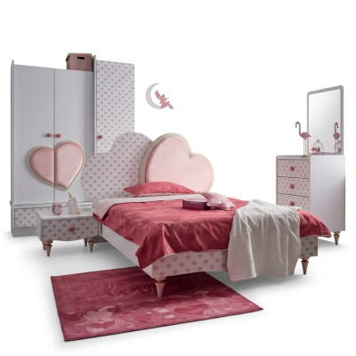 Lits modernes Lit enfant Chambre d'enfant Lit Lit d'enfant Meubles Bois Blanc neuf