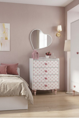 Commode Miroir Bois Ensemble Design Moderne Mobilier Nouveau Groupe Blanc Luxe 2 Pièces