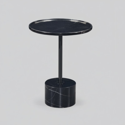 Élégante table d'appoint noire Table basse Commode de chambre à coucher Tables