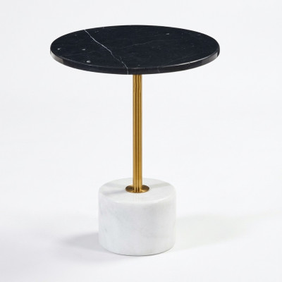 Marbre élégant table d'appoint luxueuse table basse tables rondes modernes