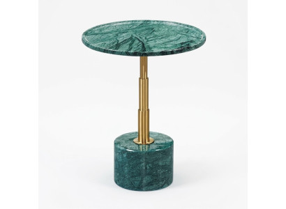 Table d'appoint en marbre vert élégant de luxe moderne de nouvelle génération