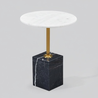 Table basse moderne de haute qualité, table d'appoint ronde élégante et luxueuse.