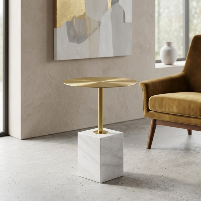 Table basse Design de luxe Table de canapé Table d'appoint Table basse ronde de salon