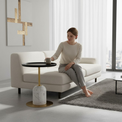 Table basse de designer Table d'appoint Table de salon Mobilier Tables rondes neuves