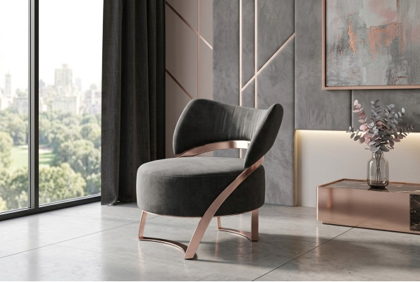 Fauteuil Design Canapé Détente Textile Salon Luxe TV Club Rembourrage Siège