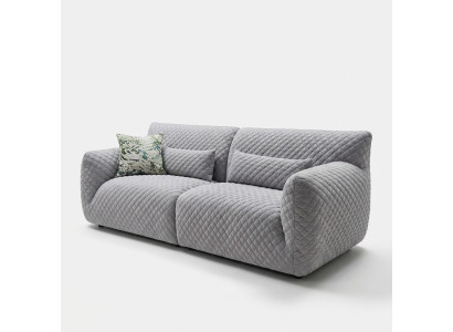 Salon Canapé 3 places Gris Rembourrage Canapés Design Bois Textile Moderne nouveau